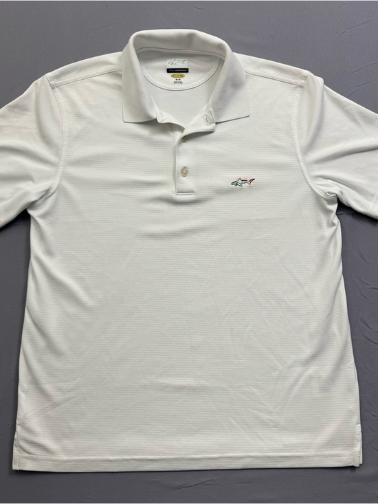 Greg Norman Collection Other - Greg Norman Play Dry Moisture Wicking White Polo Golf Shirt Men's M Short Sleeve
